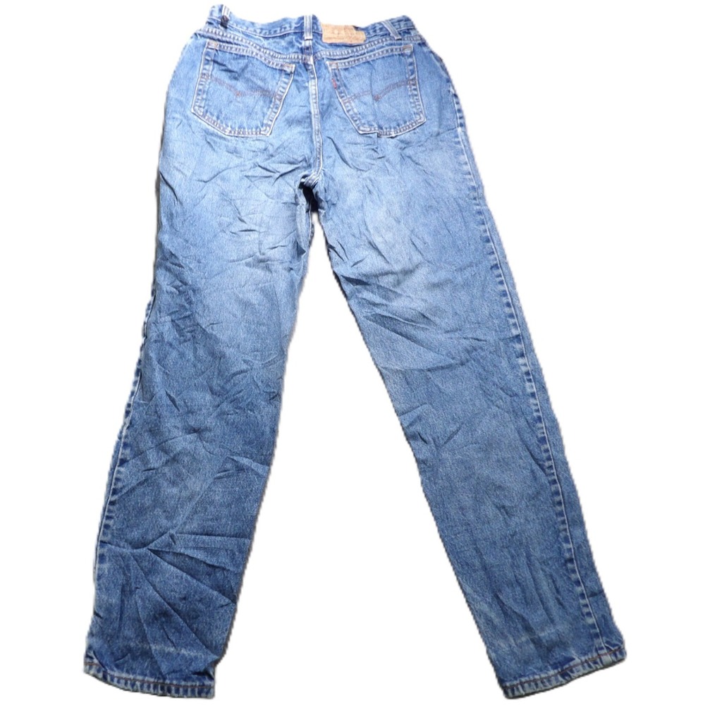 VTG 80s Levis Mom Jeans Women 16 Made USA Light Wash High Rise Tapered Leg Denim